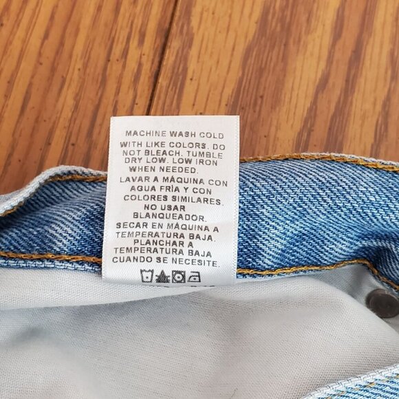 Vintage Brazil Patchwork Repurposed Jeans 29X30 Raw Frayed Hem Y2K - Picture 5 of 13